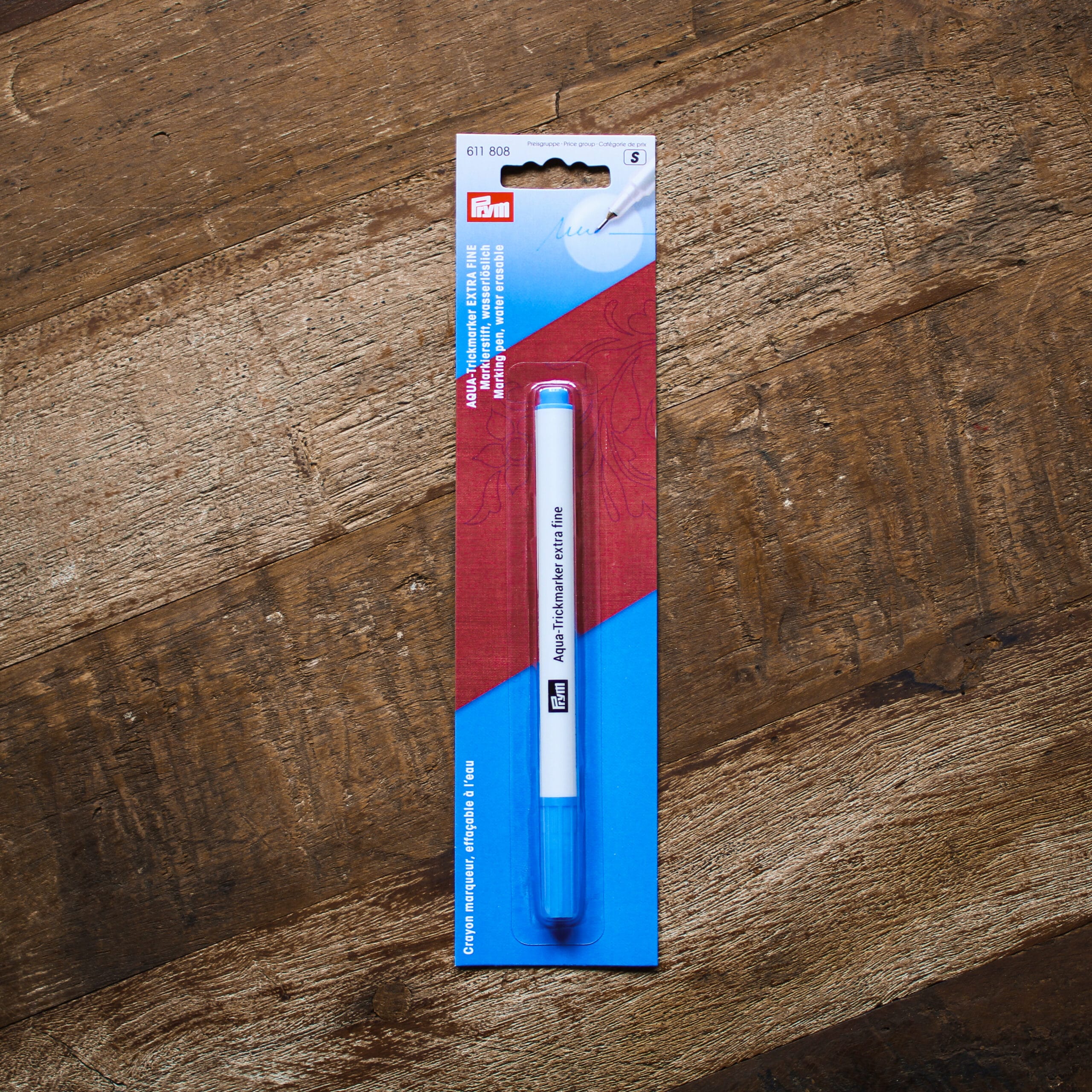 Prym Aqua Trick Marker Pen Water Erasable Blue 